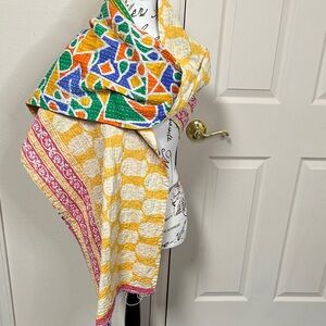 Vibrant Reversible Kantha Women’s Scarf